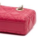 Shoulder Bag Micro Lady Dior Joy Micro Pink Quilted Cannage Lambskin