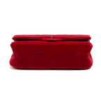 Shoulder Bag 2.55 Reissue Flap Bag Small Red Quilted Chevron Velvet