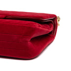 Shoulder Bag 2.55 Reissue Flap Bag Small Red Quilted Chevron Velvet