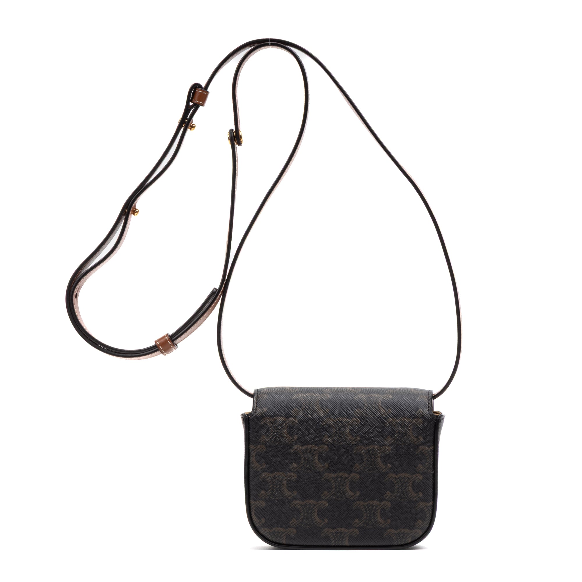 Shoulder Bag Triomphe Camera Bag Mini Brown Triomphe Coated Canvas