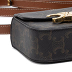 Shoulder Bag Triomphe Camera Bag Mini Brown Triomphe Coated Canvas