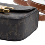 Shoulder Bag Triomphe Camera Bag Mini Brown Triomphe Coated Canvas