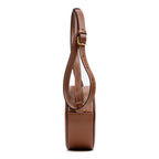 Shoulder Bag Triomphe Oval Crossbody Small Brown Woven Canvas