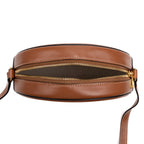 Shoulder Bag Triomphe Oval Crossbody Small Brown Woven Canvas
