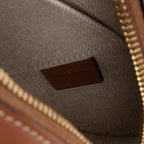 Shoulder Bag Triomphe Oval Crossbody Small Brown Woven Canvas
