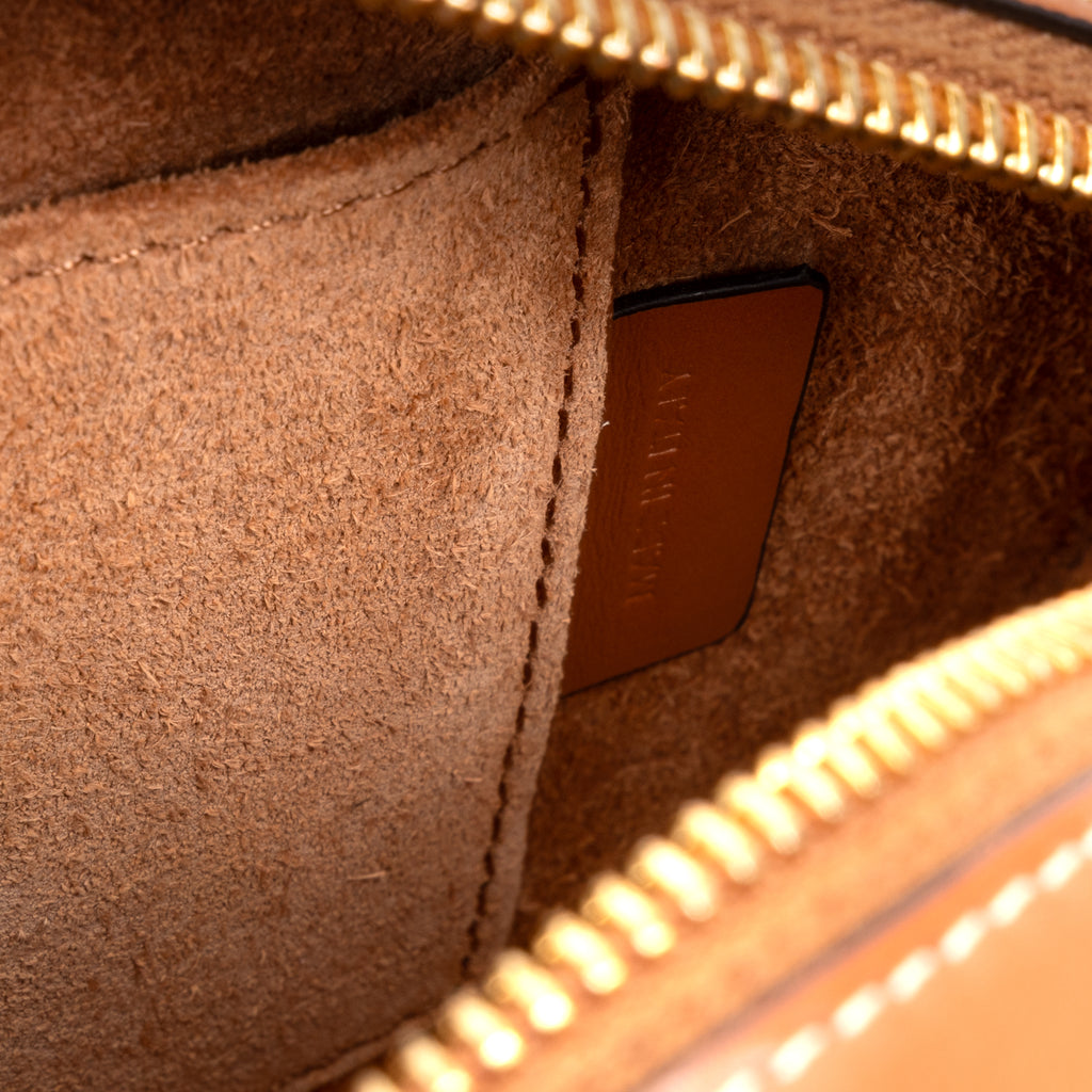 Shoulder Bag Triomphe Oval Crossbody Small Caramel Brown Smooth leather
