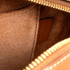Shoulder Bag Triomphe Oval Crossbody Small Caramel Brown Smooth leather