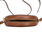 Shoulder Bag Triomphe Oval Crossbody Small Brown Woven Canvas