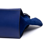 Shoulder Bag Trapeze Bag Medium Blue Smooth leather