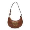 Shoulder Bag Triomphe Studded Ava Bag Mini Brown Smooth leather