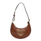 Shoulder Bag Triomphe Studded Ava Bag Mini Brown Smooth leather