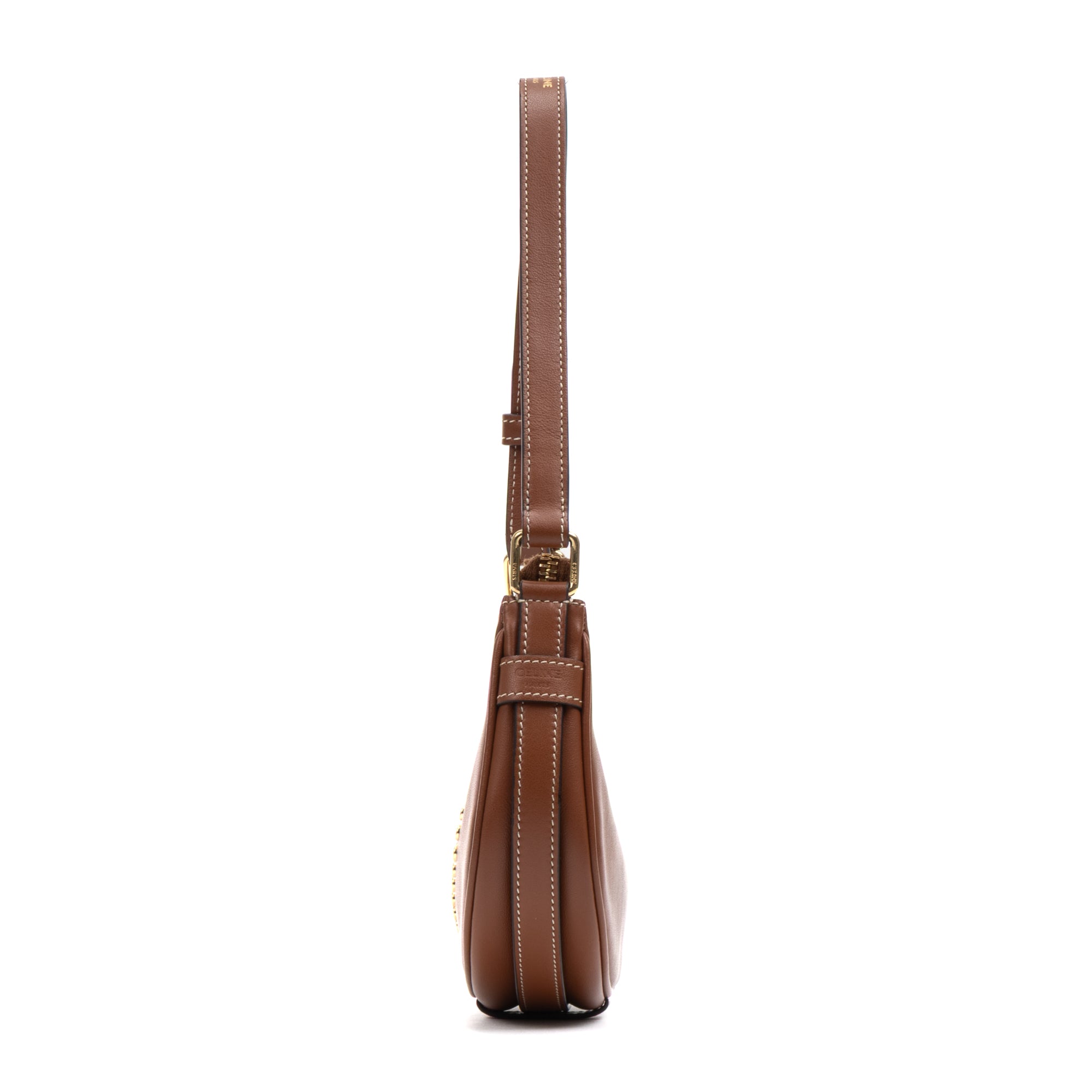 Shoulder Bag Triomphe Studded Ava Bag Mini Brown Smooth leather