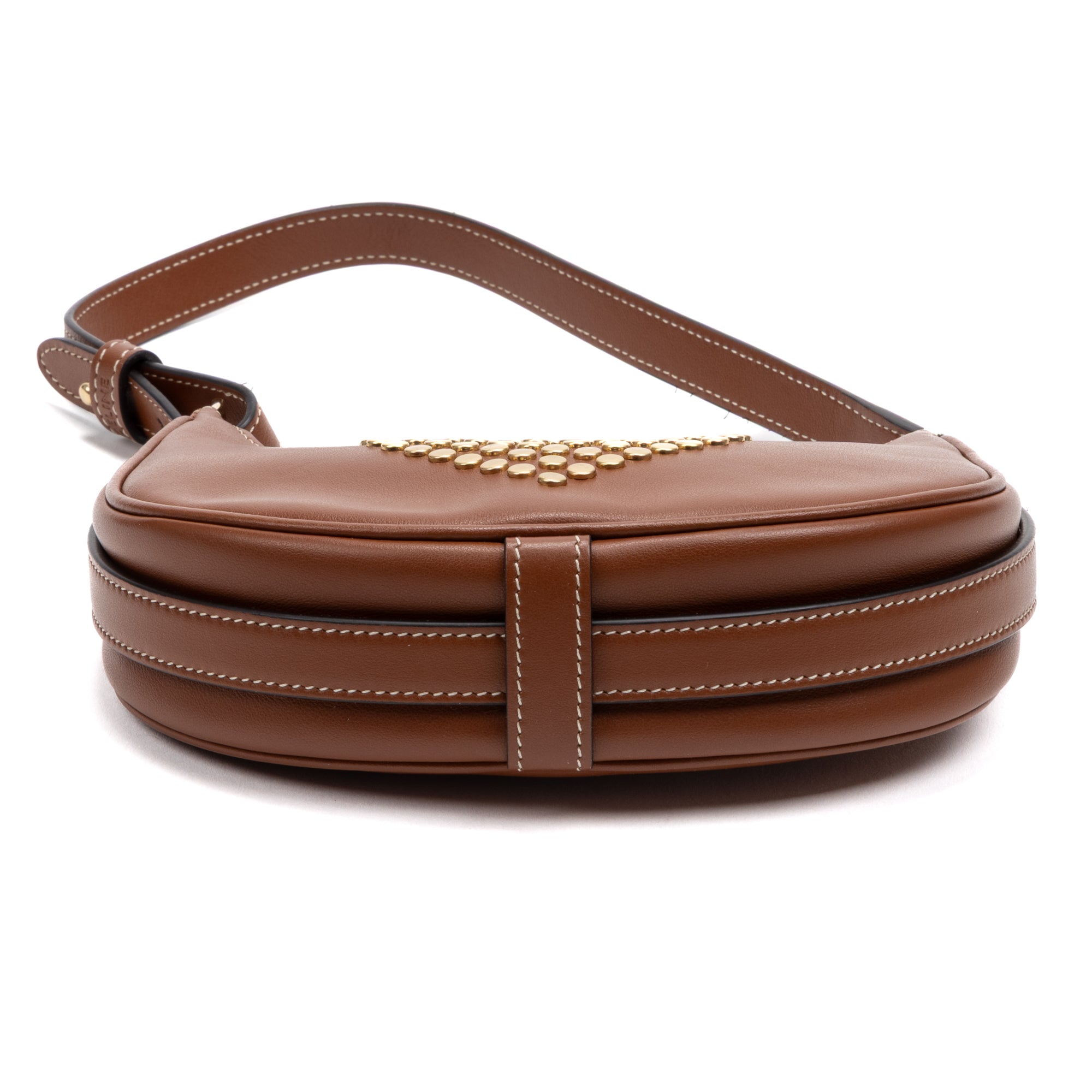 Shoulder Bag Triomphe Studded Ava Bag Mini Brown Smooth leather