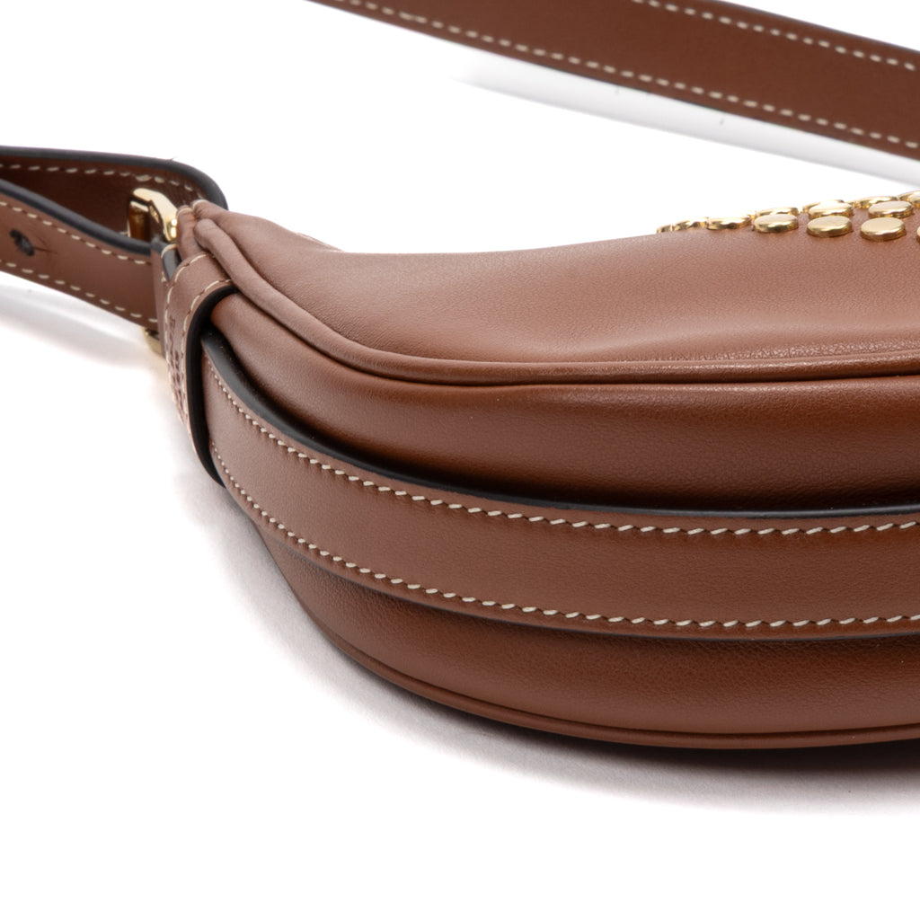 Shoulder Bag Triomphe Studded Ava Bag Mini Brown Smooth leather