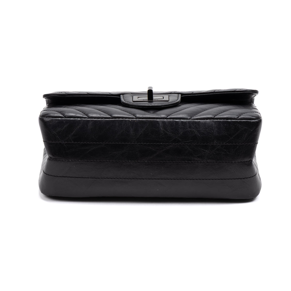 Shoulder Bag Rare 2.55 Reissue Flap Bag So Black Mini Black Aged Quilted Chevron Leather