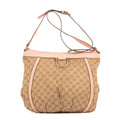 Bandolera Abbey con anilla en D de lona GG Monogram rosa