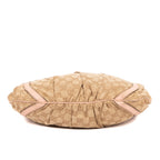 Bandolera Abbey con anilla en D de lona GG Monogram rosa