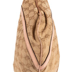 Bandolera Abbey con anilla en D de lona GG Monogram rosa
