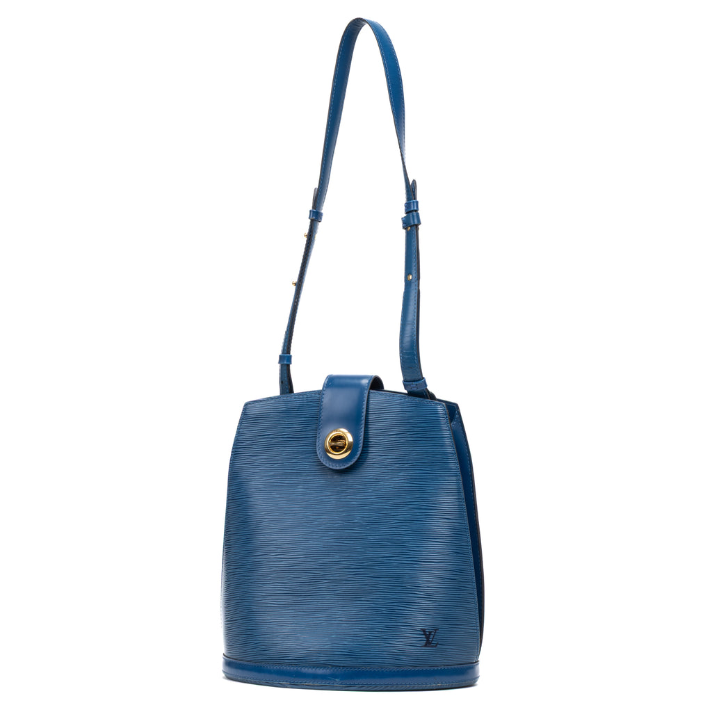 Handbag Cluny Blue Epi