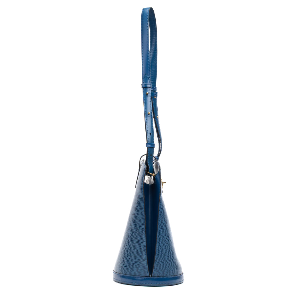 Handbag Cluny Blue Epi