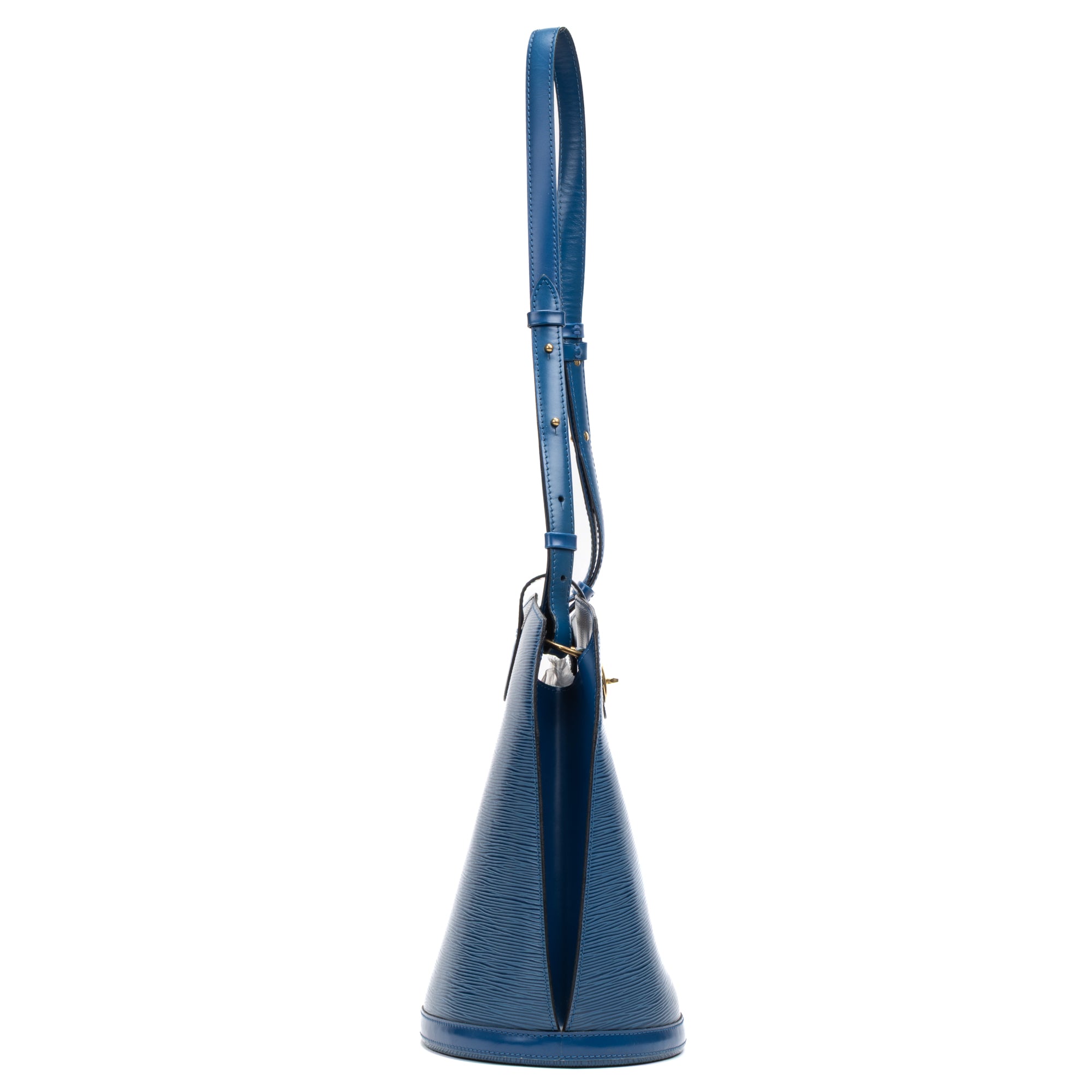 Handbag Cluny Blue Epi