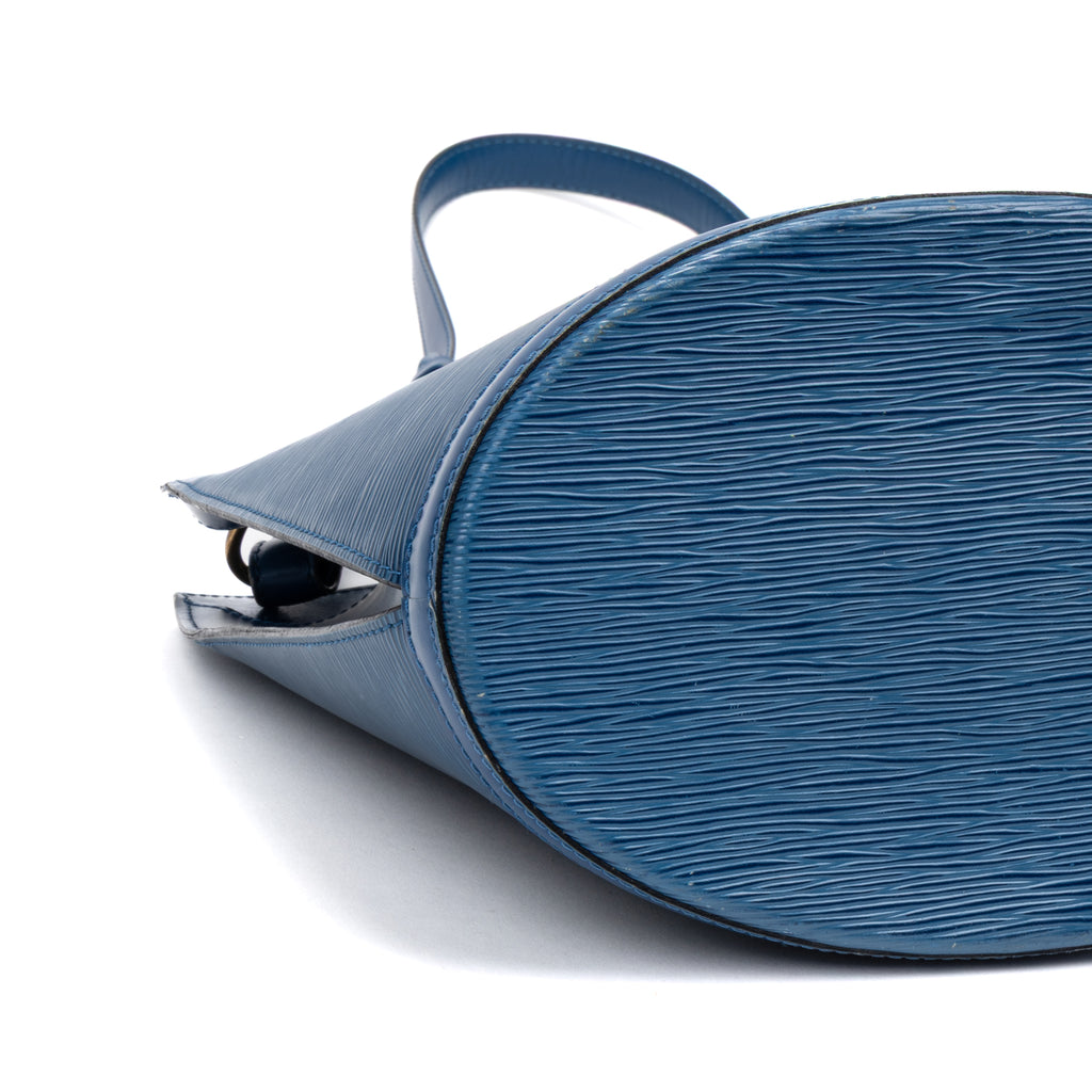 Handbag Cluny Blue Epi