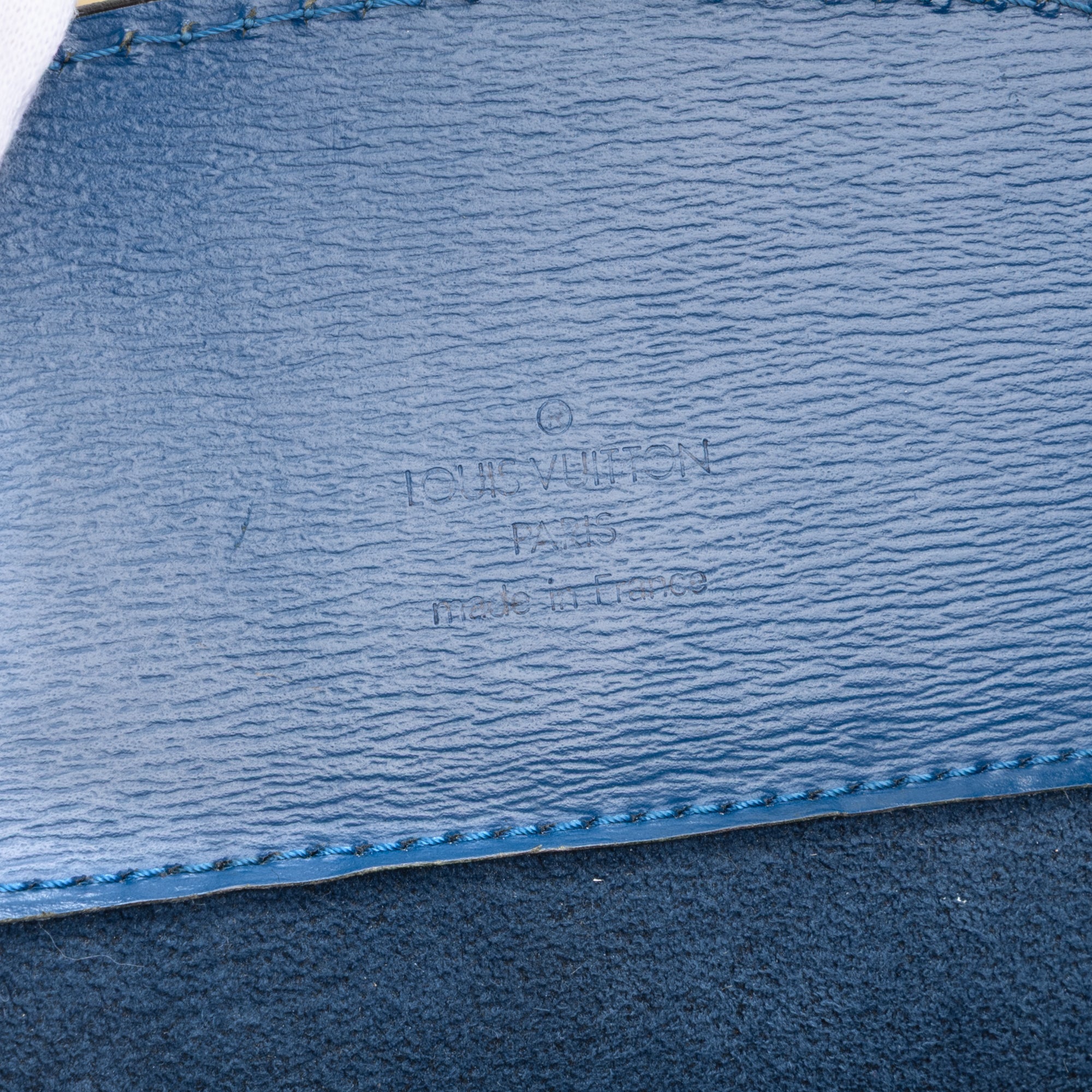 Handbag Cluny Blue Epi