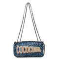 Shoulder Bag Chanel Paris-Cuba Coco Sequins Cuba Flap Blue Coco Sequins Canvas
