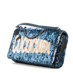 Shoulder Bag Chanel Paris-Cuba Coco Sequins Cuba Flap Blue Coco Sequins Canvas