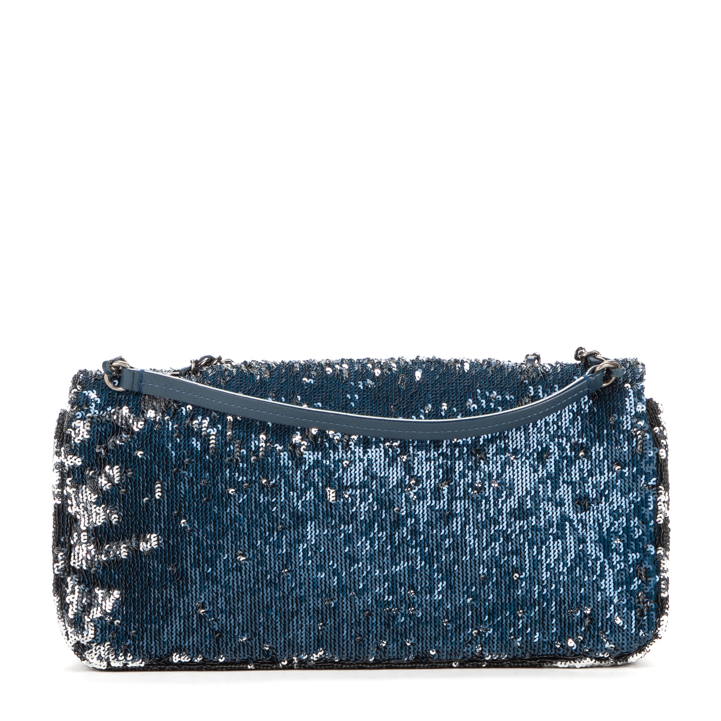 Shoulder Bag Chanel Paris-Cuba Coco Sequins Cuba Flap Blue Coco Sequins Canvas