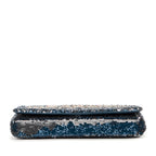 Shoulder Bag Chanel Paris-Cuba Coco Sequins Cuba Flap Blue Coco Sequins Canvas