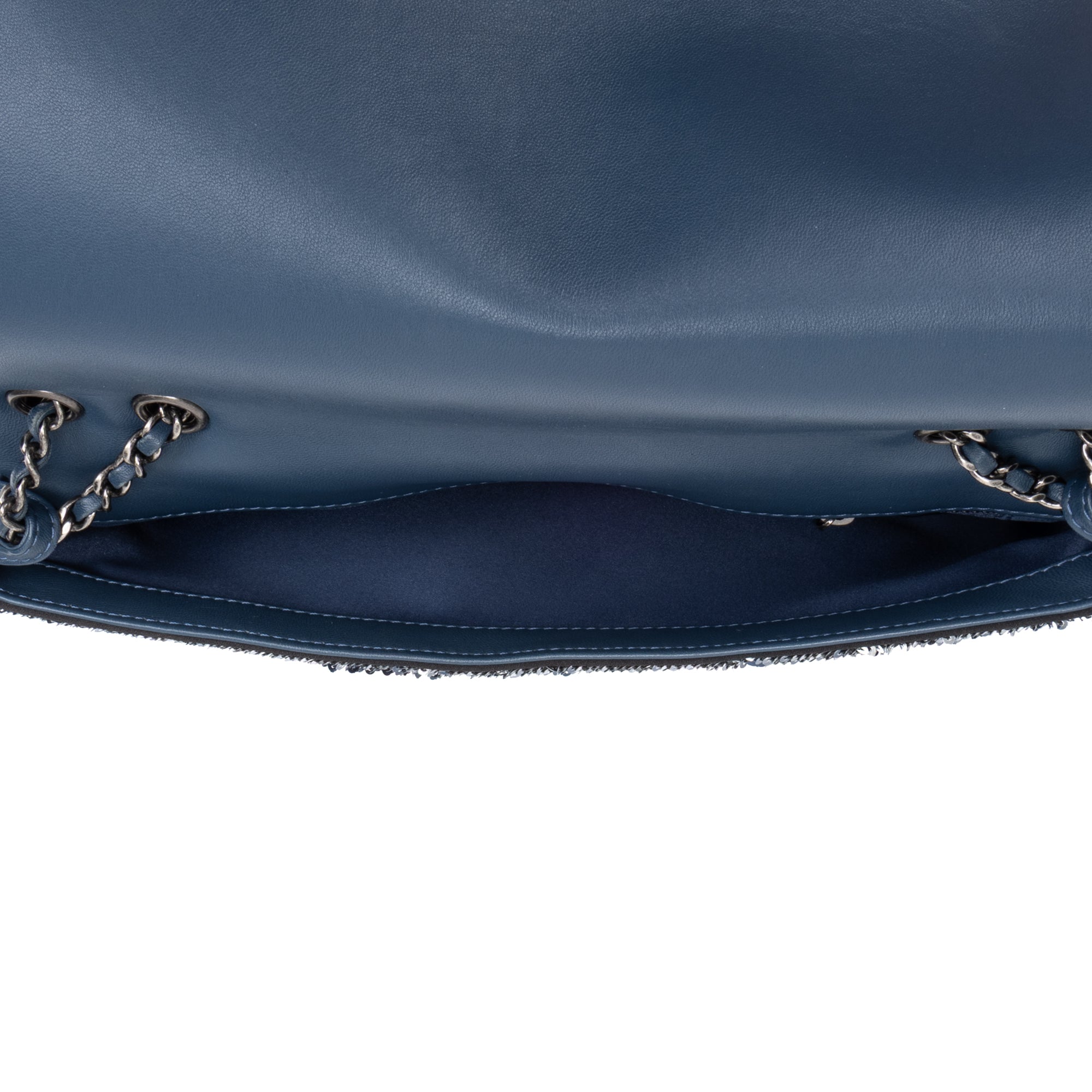 Shoulder Bag Chanel Paris-Cuba Coco Sequins Cuba Flap Blue Coco Sequins Canvas
