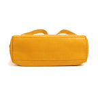 Shoulder Bag CC Logo Chain Tote Yellow Lambskin Quilted Leather