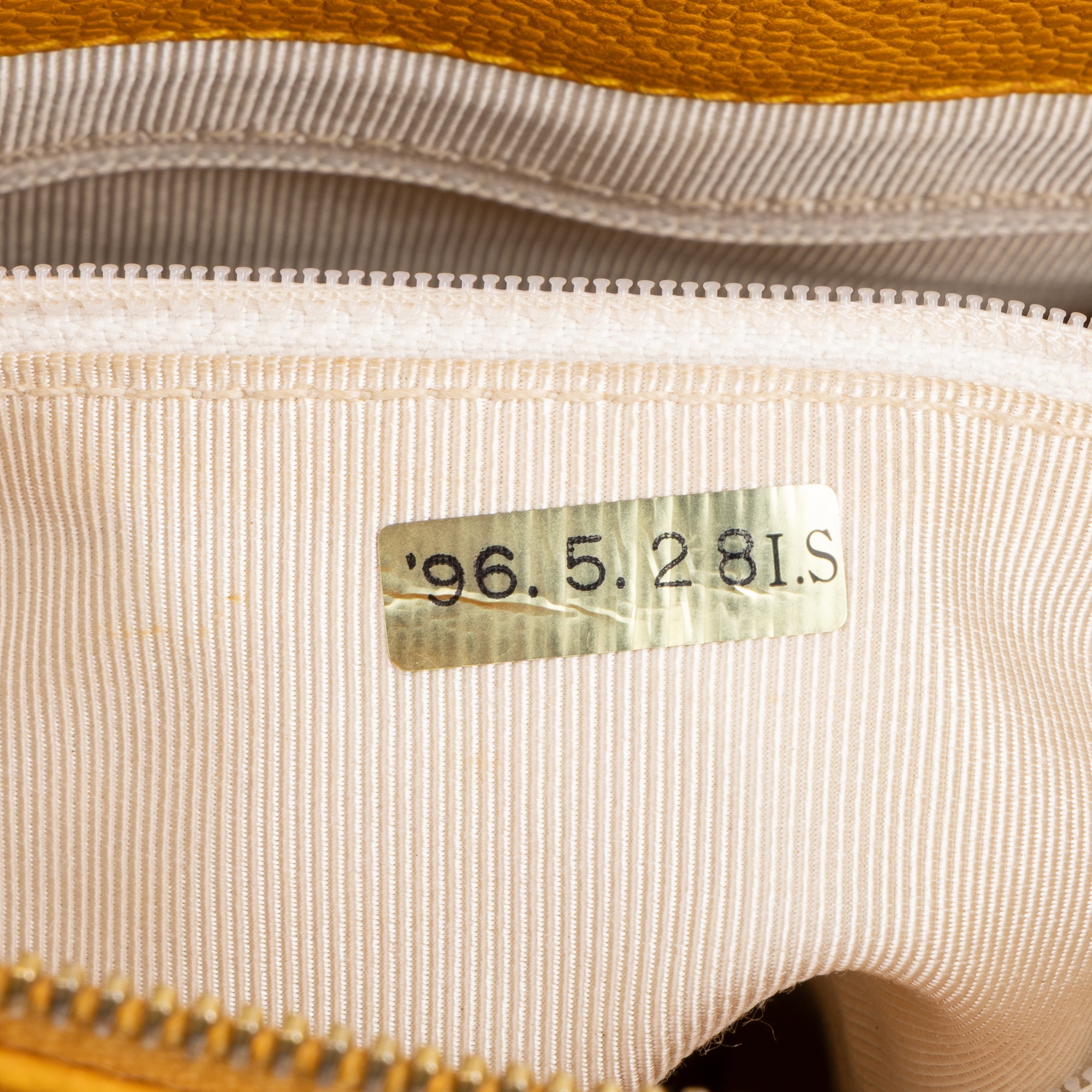 Shoulder Bag CC Logo Chain Tote Yellow Lambskin Quilted Leather