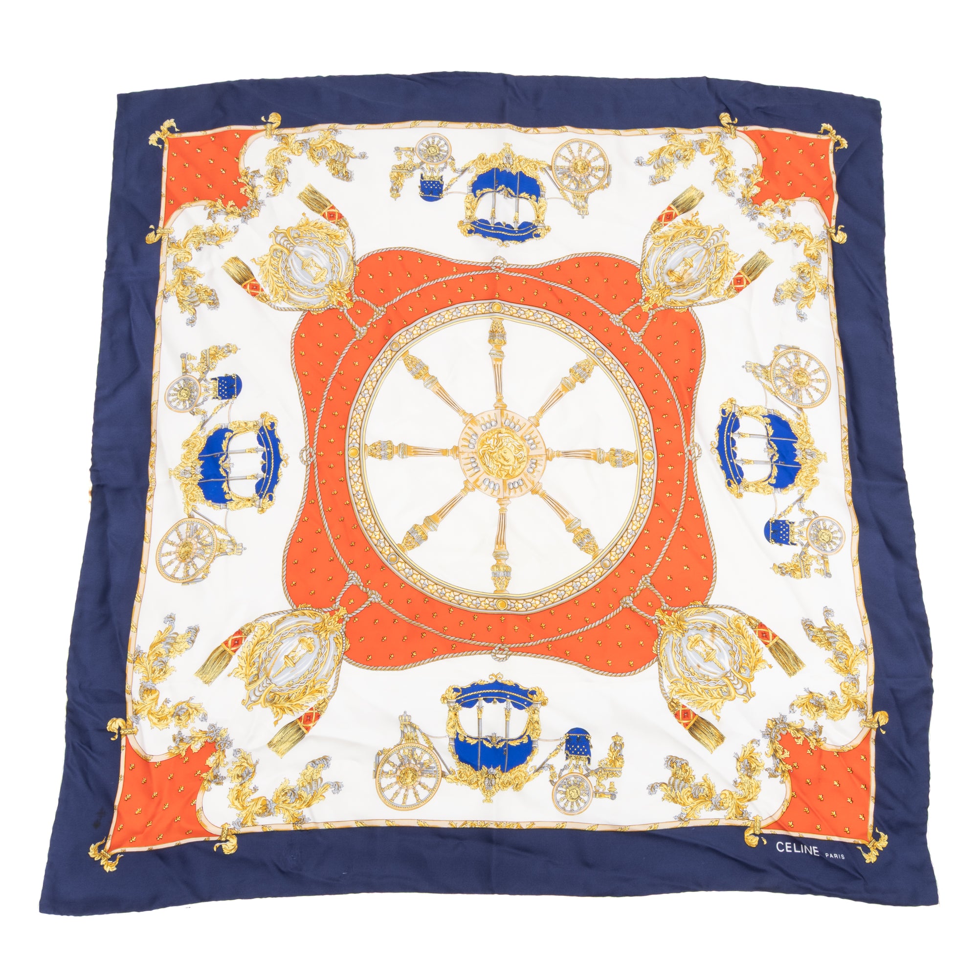 Scarf Scarf Blue 100% Twill Silk