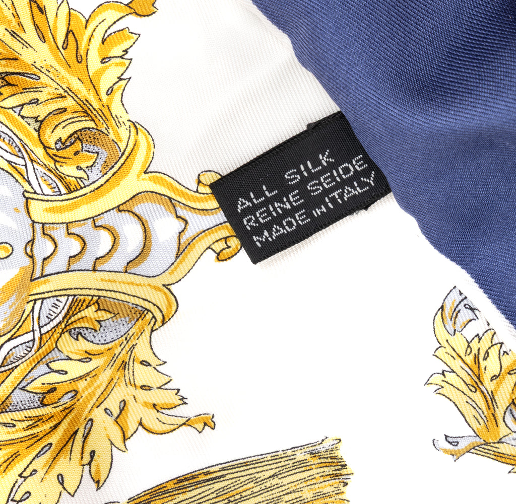 Scarf Scarf Blue 100% Twill Silk