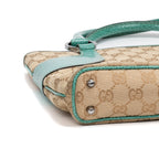 Shoulder Bag Vintage Tote Beige Monogrammed Canvas