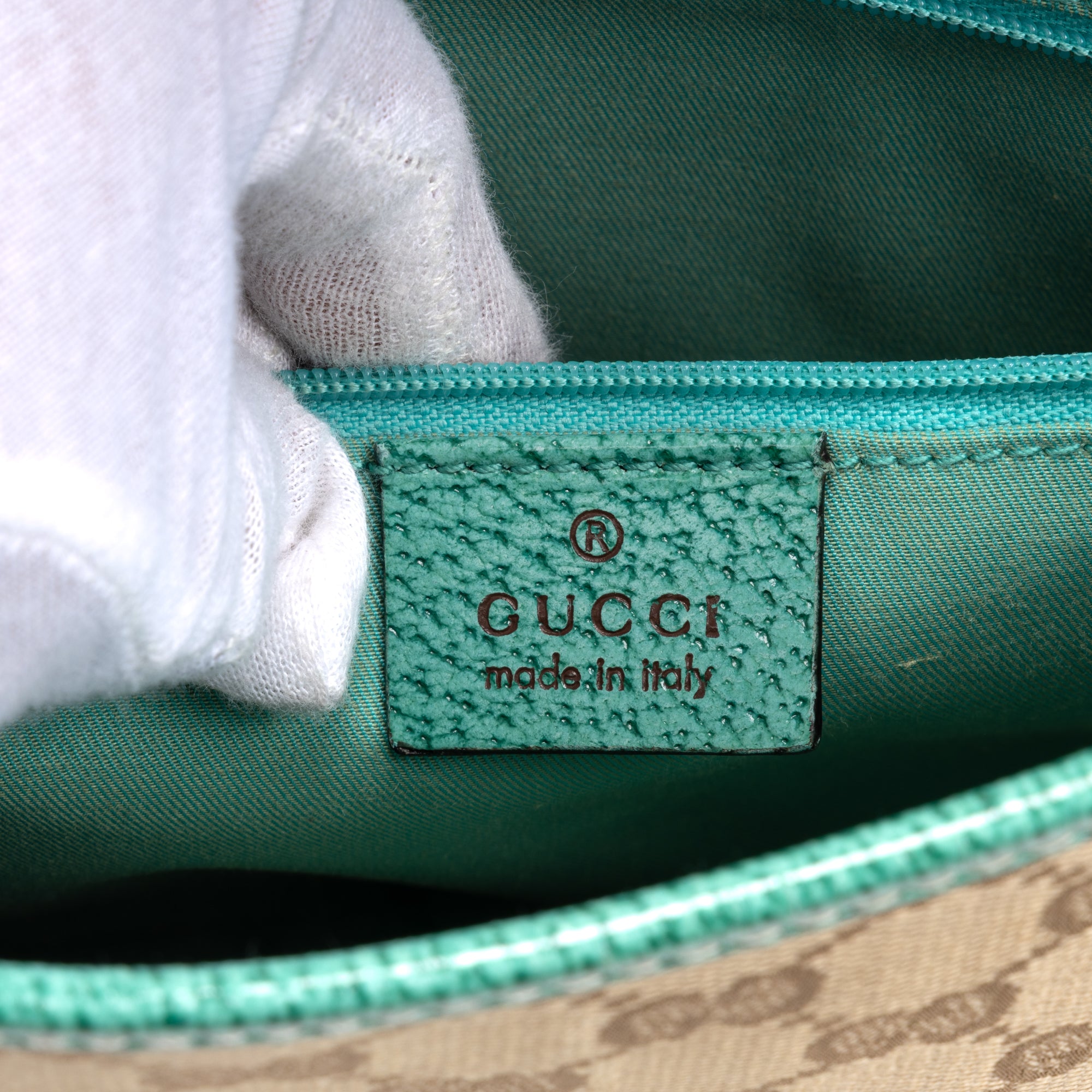 Shoulder Bag Vintage Tote Beige Monogrammed Canvas