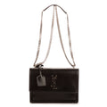 Handbag Sunset Medium Black Calfskin Leather