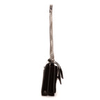 Handbag Sunset Medium Black Calfskin Leather