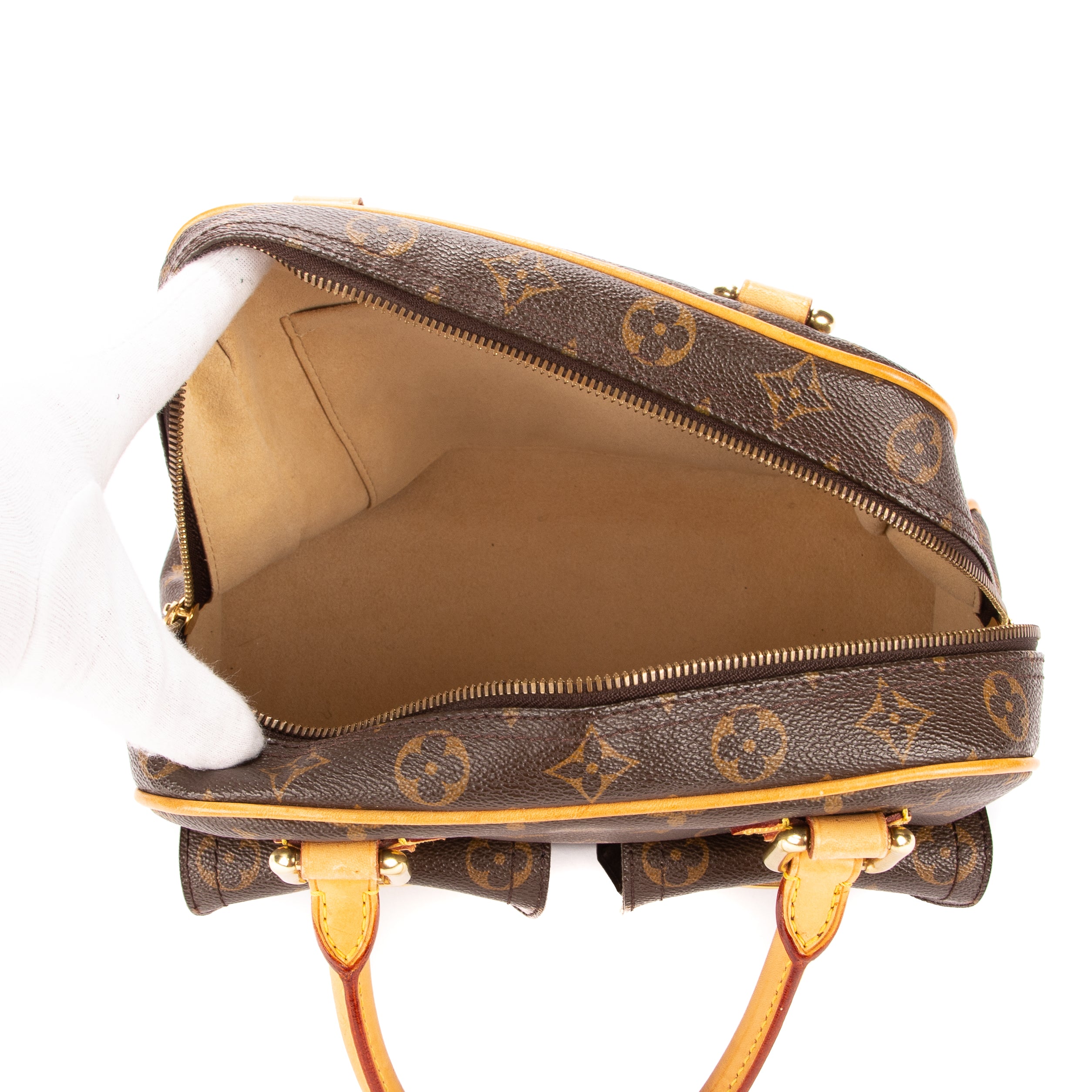 Handbag Manhattan PM Brown Monogram Canvas
