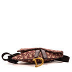 Waist Bag Saddle pouch Burgundy Monogram Canvas