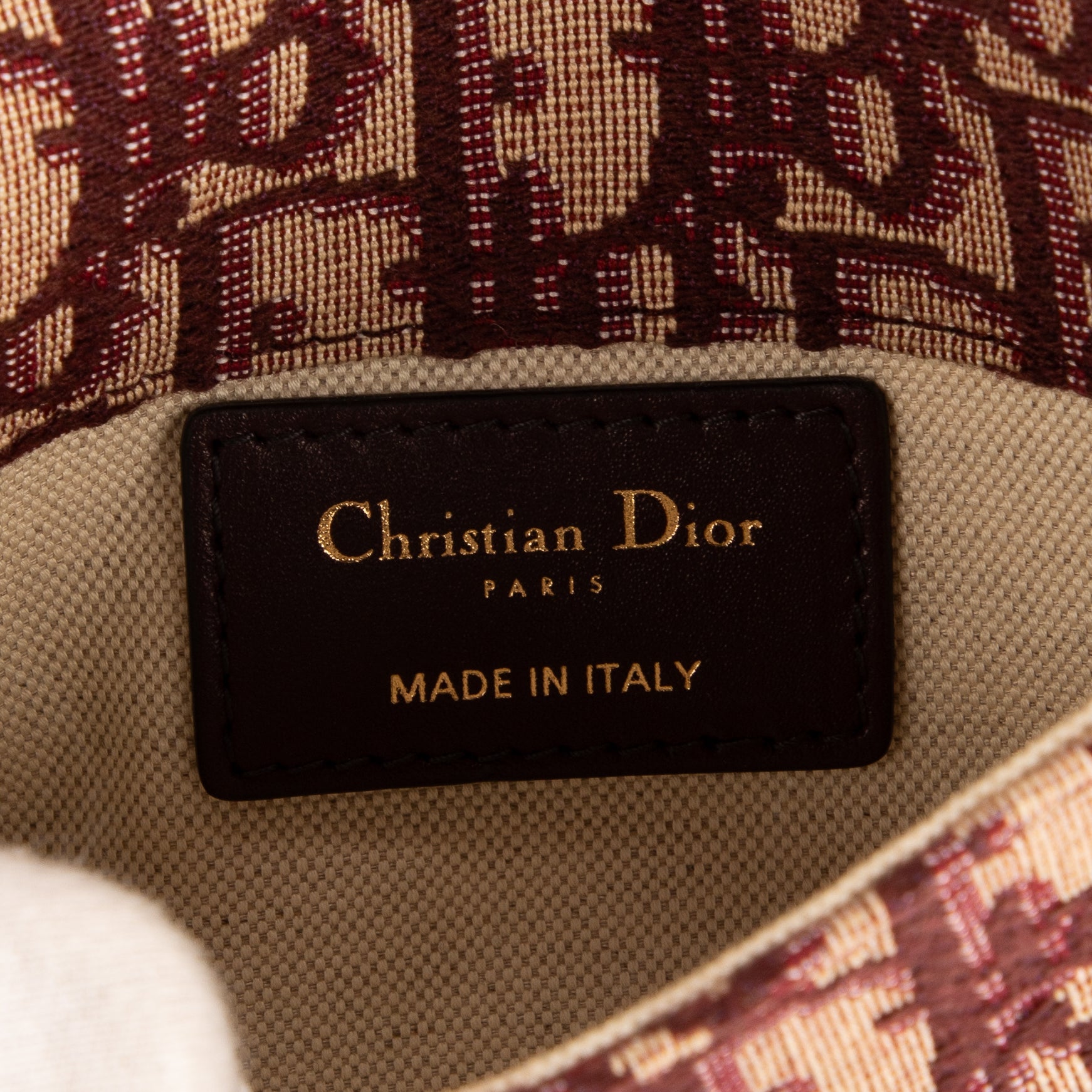 Waist Bag Saddle pouch Burgundy Monogram Canvas