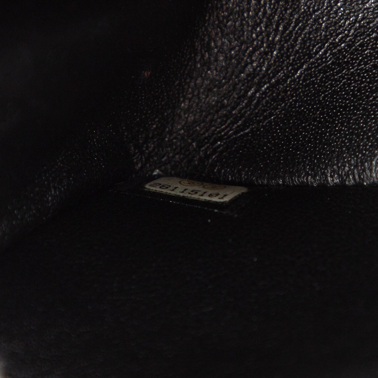 Shoulder Bag Mini 2.55 Graffiti Mini Black Croc Embossed Leather