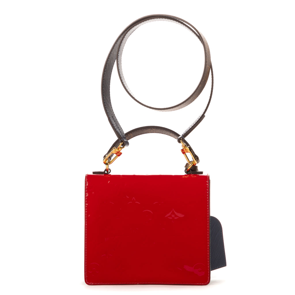 Bolso de hombro Spring Street Monogram Vernis rojo
