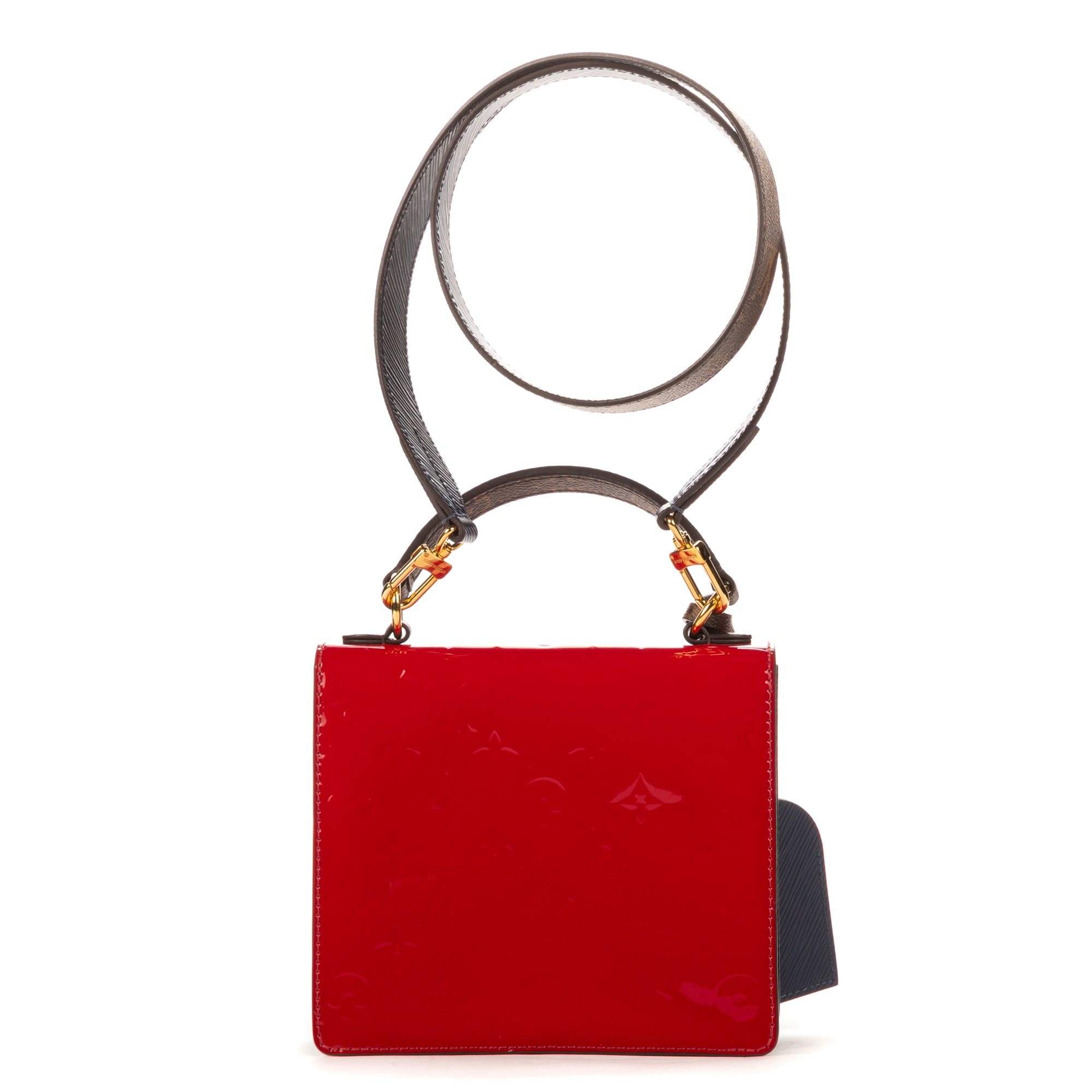 Bolso de hombro Spring Street Monogram Vernis rojo