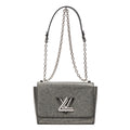 Shoulder Bag Twist MM Silver Denim Epi