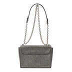 Shoulder Bag Twist MM Silver Denim Epi