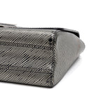 Shoulder Bag Twist MM Silver Denim Epi
