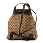 Backpack Bucket back Beige Monogrammed Canvas